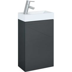 Elita Young Basic wastafel met kast 40.2 cm antraciet RE166042006610