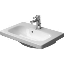 Duravit DuraStyle wastafel 63.5x40 cm rechthoekig meubel wit glans 2337630000