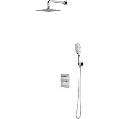 Omnires Parma doucheset inbouw met thermostaat chroom SYSPM11CR