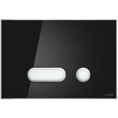 Cersanit Intera spoelknop voor het toilet glanzende chroom-zwart S97-023