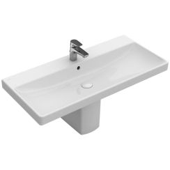 Villeroy & Boch Avento wastafel 100x47 cm rechthoekig klassiek-meubel wit glans 4156A501