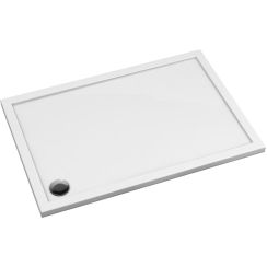 Omnires Merton rechthoekige douchebak 100x90 cm wit MERTON90/100/PBP