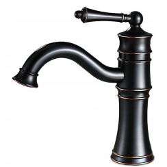 Rea Old Black wastafelkraan staand zwart REA-B0226