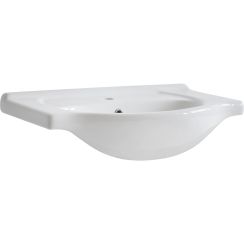 Comad Vintage wastafel 65x44 cm halfrond meubel wit glans UM- CFP 65(YS27201-65)