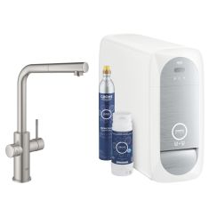 Grohe Blue keukenkraan met filter staand SuperSteel 31539DC0