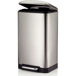 Kela Davino prullenbak 30 l staal-zwart 10903