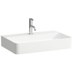 Laufen Val wastafel 65x42 cm rechthoekig klassiek-opbouw wit glans H8162840001091