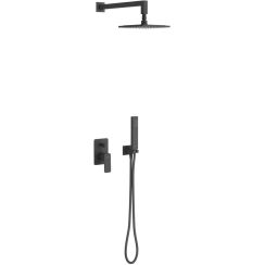 Excellent Keria doucheset inbouw met regendouche zwart AREX.SET.2045BL