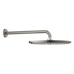 Grohe Rainshower regendouche met arm 31x31 cm rond Brushed Hard Graphite 26066AL0