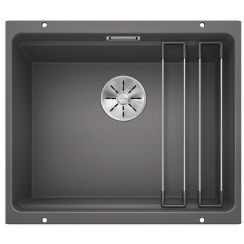 Blanco Etagon 500-U spoelbak van graniet 53x46 cm grijs/grafiet/onyx 522228