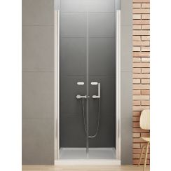 New Trendy New Soleo douchedeur 130 cm kantelbaar chroom glans/helder glas D-0168A