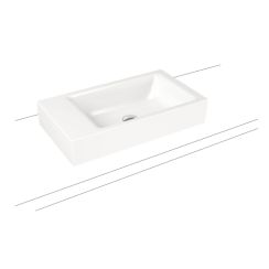 Kaldewei Puro wastafel 55x30 cm rechthoekig opbouw wit glans 906906013001