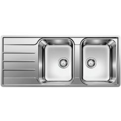 Blanco Lemis 8 S-IF stalen spoelbak 116x50 cm staal 523036