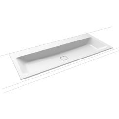 Kaldewei Cono wastafel 120x50 cm rechthoekig inbouw wit glans 901806043001