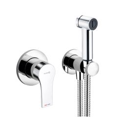 Kludi Zenta SL bidetkraan met doucheset inbouw chroom 489980565