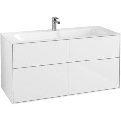Villeroy & Boch Finion kast 119.6x49.8x59.1 cm hangend onder de wastafel wit F05000GF
