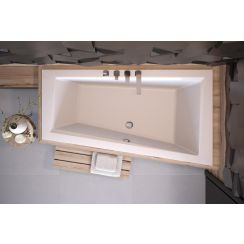 Besco Intima hoekbad 160x90 cm rechtszijdig wit #WAIT-160-SP