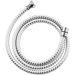 Invena doucheslang 150 cm chroom-wit AW-30-J02