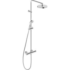 Duravit B.2 doucheset wand met thermostaat met regendouche chroom B24280008010