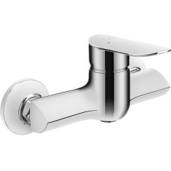 Laveo Appia douchekraan wand chroom BLP040D