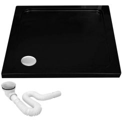 Rea Savoy vierkante douchebak 90x90 cm zwart REA-K4803
