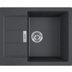 Franke Sirius 2.0 tectoniet spoelbak 62x50 cm grijs/grafiet/onyx 143.0618.665