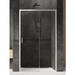New Trendy Prime douchedeur 120 cm schuifbaar chroom glans/helder glas D-0303A
