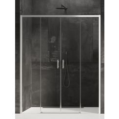 New Trendy Prime douchedeur 170 cm schuifbaar chroom glans/helder glas D-0337A