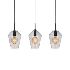 Markslöjd Retro hanglamp 3x60 W zwart-bedampt 107132
