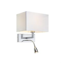 Markslöjd Savoy wandlamp 2x60 W wit-chroom 106307