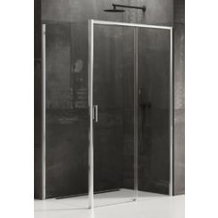 New Trendy Prime douchecabine 130x80 cm rechthoekig chroom glans/helder glas D-0305A/D-0123B