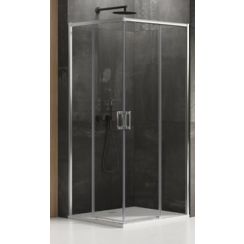 New Trendy Prime douchecabine 100x90 cm rechthoekig chroom glans/helder glas D-0298A/D-0297A