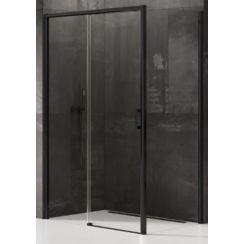 New Trendy Prime douchecabine 160x80 cm rechthoekig zwart mat/helder glas D-0328A/D-0128B