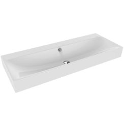 Kaldewei Silenio wastafel 120x46 cm rechthoekig klassiek wit glans 904506003001