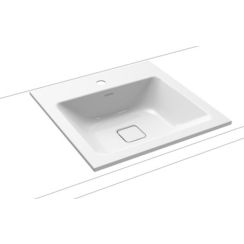Kaldewei Cono wastafel 50x50 cm vierkant inbouw wit glans 908206013001