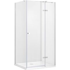Besco Pixa douchecabine 90x90 cm vierkant chroom glans/helder glas PKP-90-195-C