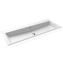 Kaldewei Puro wastafel 120x46 cm rechthoekig inbouw wit glans 907106003001