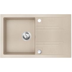 Ferro Mezzo II spoelbak van graniet 78x48 cm beige DRGM48/78SA