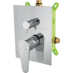 Ferro Algeo bad- en douchekraan inbouw chroom BAG7P2BOX