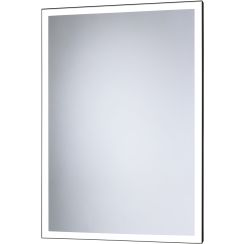 Dubiel Vitrum Solid spiegel 60x80 cm rechthoekig met verlichting zwart 5905241007533