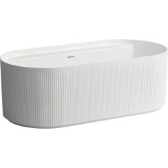 Laufen Sonar vrijstaand bad 160x81.5 cm ovaal wit H2213420000001