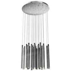 MaxLight Organic Chrom hanglamp x3 W chroom P0175D