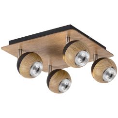 Rabalux Arthur plafondlamp 4x35 W hout 5616