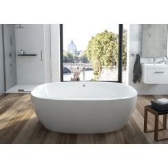 Hoesch iSensi vrijstaand bad 190x120 cm ovaal wit 3823.010