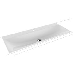 Kaldewei Silenio wastafel 120x46 cm rechthoekig inbouw wit mat 907906303001