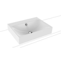 Kaldewei Silenio wastafel 60x46 cm rechthoekig opbouw wit mat 904106003001
