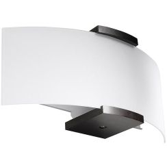Sollux Lighting Emilio wandlamp 2x60 W wit-wengé SL.0185
