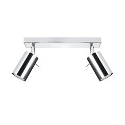 Sollux Lighting Ring plafondlamp 2x40 W chroom SL.0728