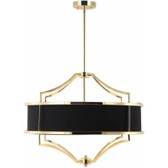 Open Design Stesso plafondlamp 4x15 W zwart-gouden OR84160