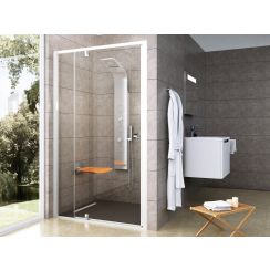 Ravak Pivot douchedeur 120 cm kantelbaar wit glans/helder glas 03GG0100Z1